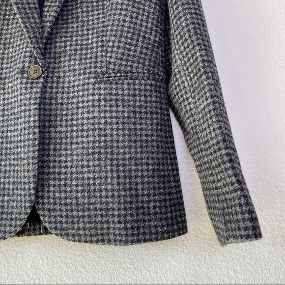 Crewparke Blazer In Houndstooth Wool 
